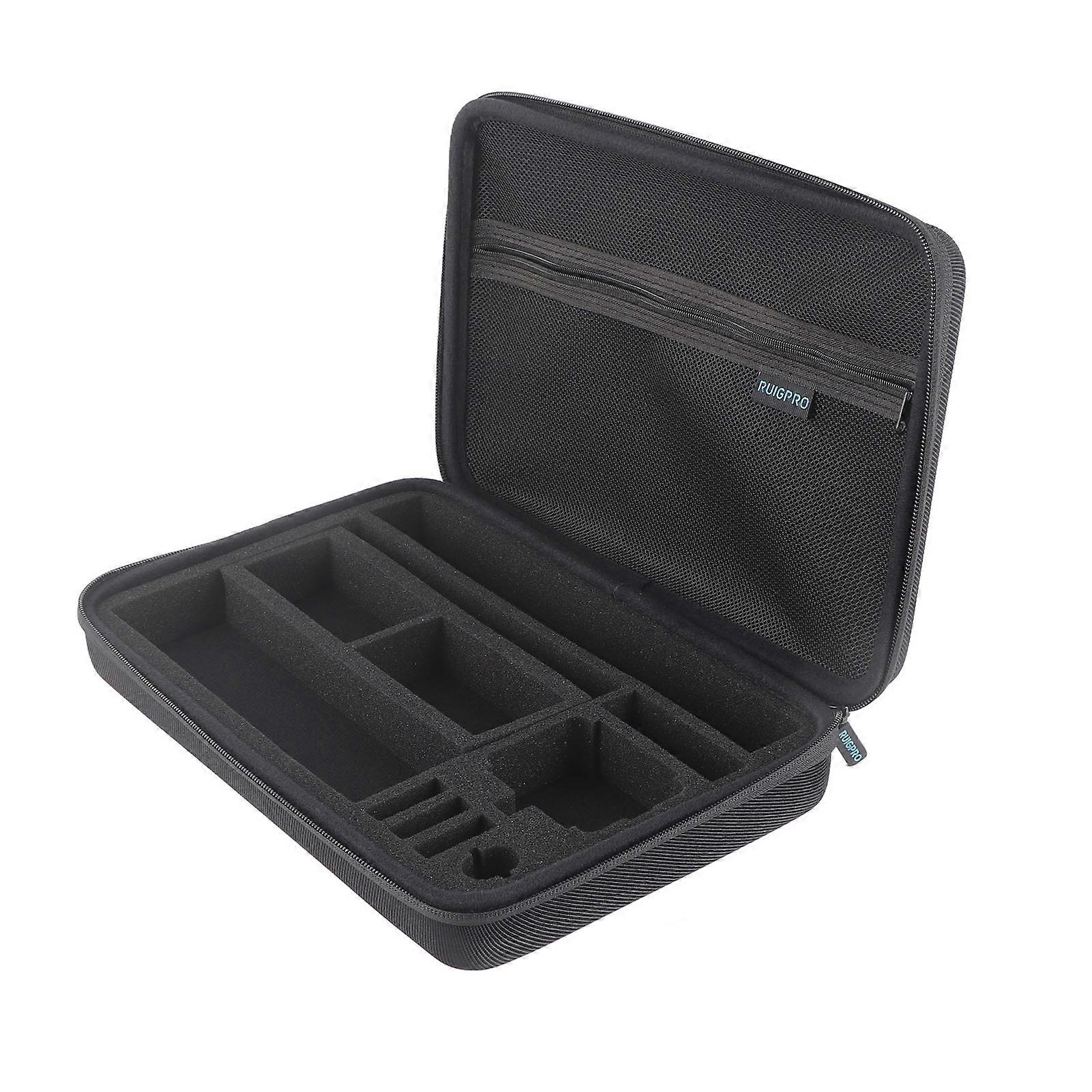 Protective Carrying Case Waterproof Action Camera Storage Case Bag with Portable Handle for Hero 11 10 9 for DJI Osmo L 33.5x22.7x6.3cm 
