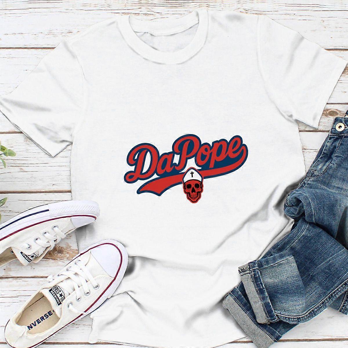 WomenS T-Shirt  Da pope skull graphic