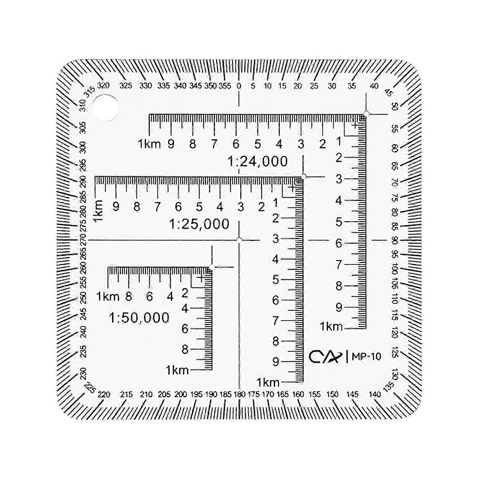 Utm Corner Rulers Acrylic Maptool for Poltting Utm, Usng, Mgrs Coordinates