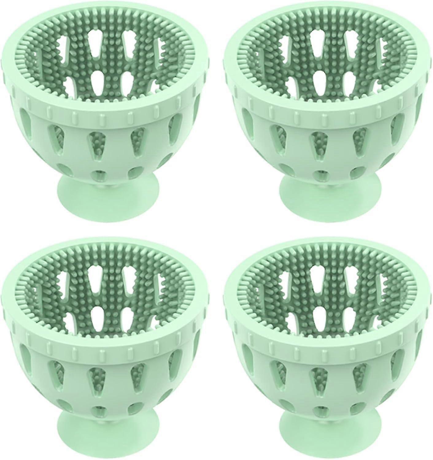 Reusable Egg Scrubber for Fresh Eggs, Easy to Clean (4 Pack, Green)