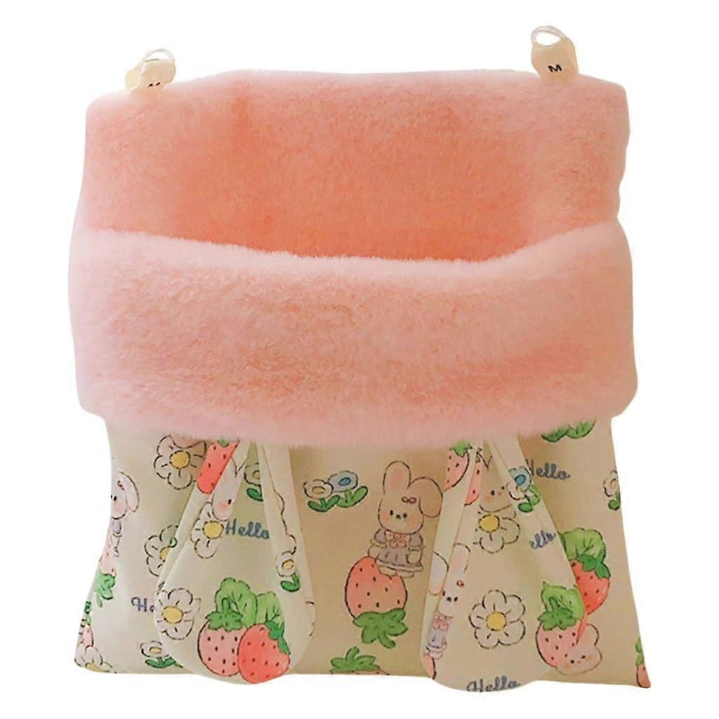 Soft Plush Hammock Sleeping Bag for Cage Beds, Hanging Pet Bed for Hamsters and Squirrels, Cozy Material