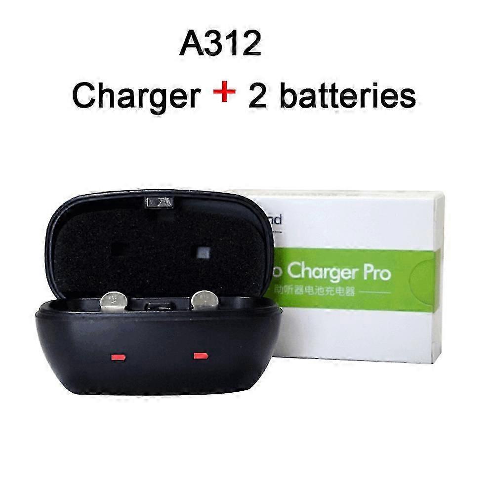 Rechargeable A312 Battery For Hearing Aid Batteries 312 312a A312 Pr41 Charger Kit For Hearing Aids Sound Amplifier Headphones