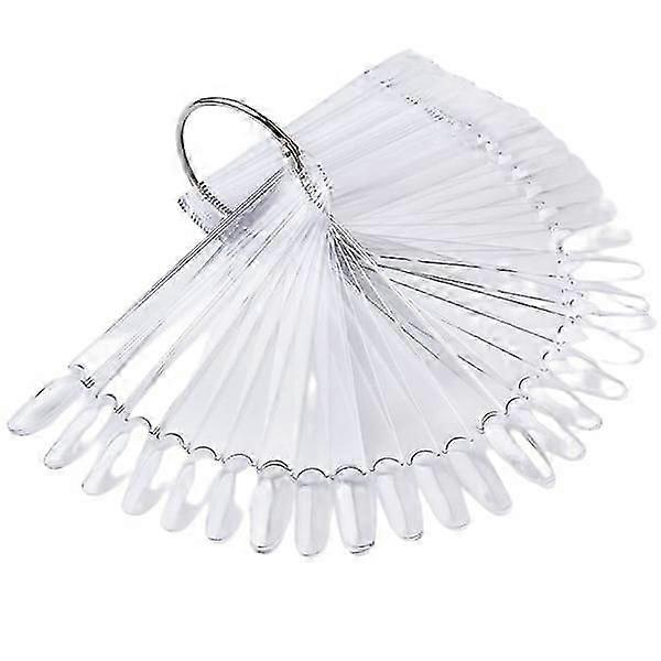 Display tips display for nail polish samples 50 tips Trans Transparent