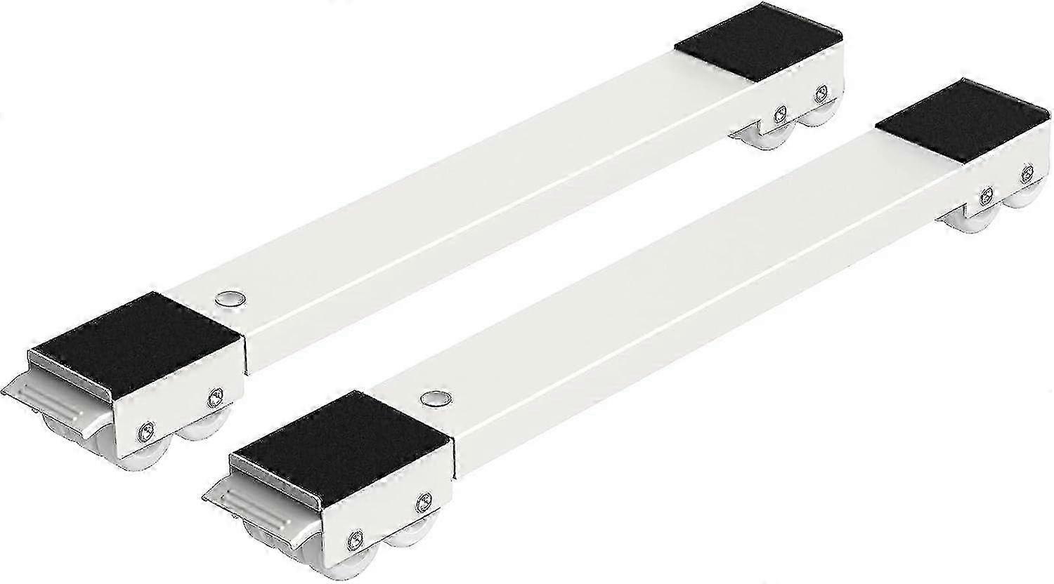 Set Of 2 Washing Machine Transport Castors Under The Chassis For Washing Machine, Refrigerator, Dryer, Freezer Up To 300 Kg, With 24 Castors, Brake, W