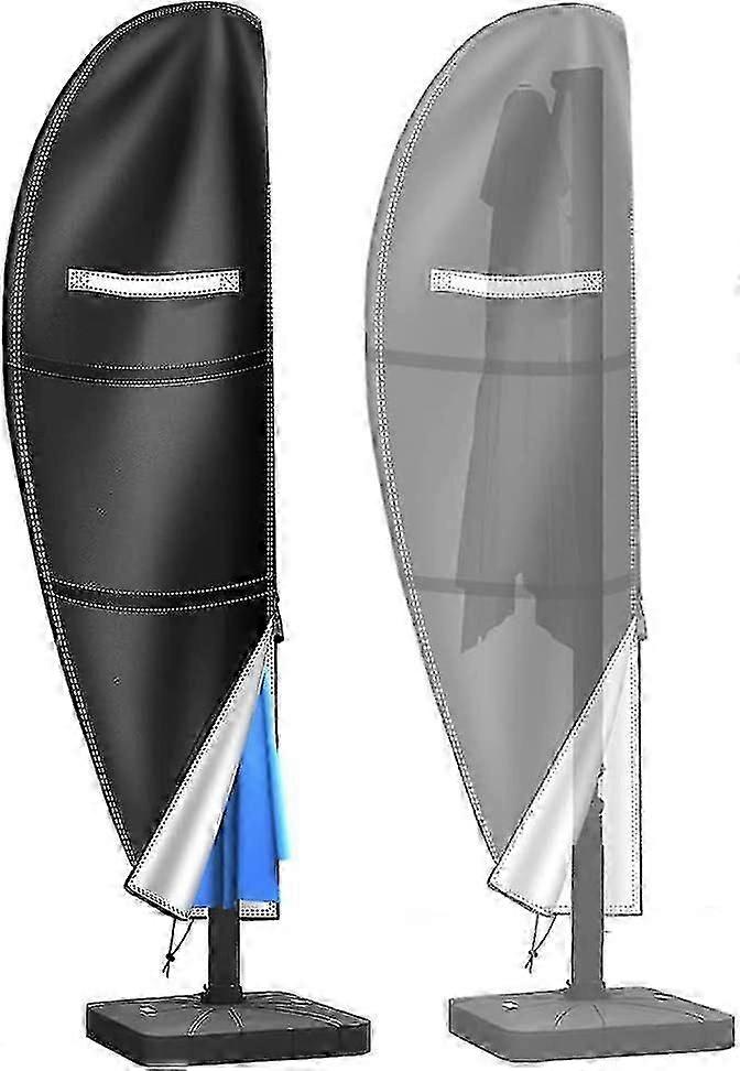 2024 Cantilever Parasol Cover 280 X 30 X 80/45cm Parasol Cover, 210d Oxford Fabric Garden Umbrella Cover Ανθεκτικό στο νερό, τον άνεμο, την υπεριώδη ακτινοβολία και το σχίσιμο