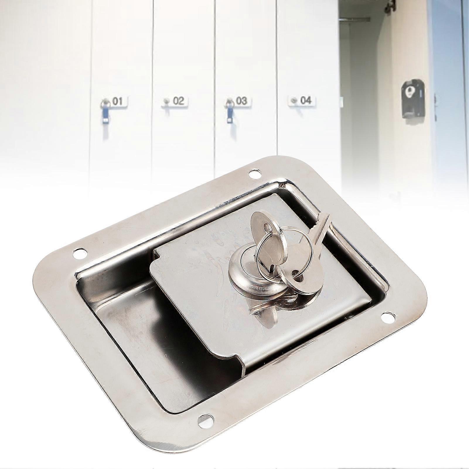 Toolbox Handle Lock Stainless Steel Rustproof High Strength RV Handle Latch for Home Office Commercial Use 