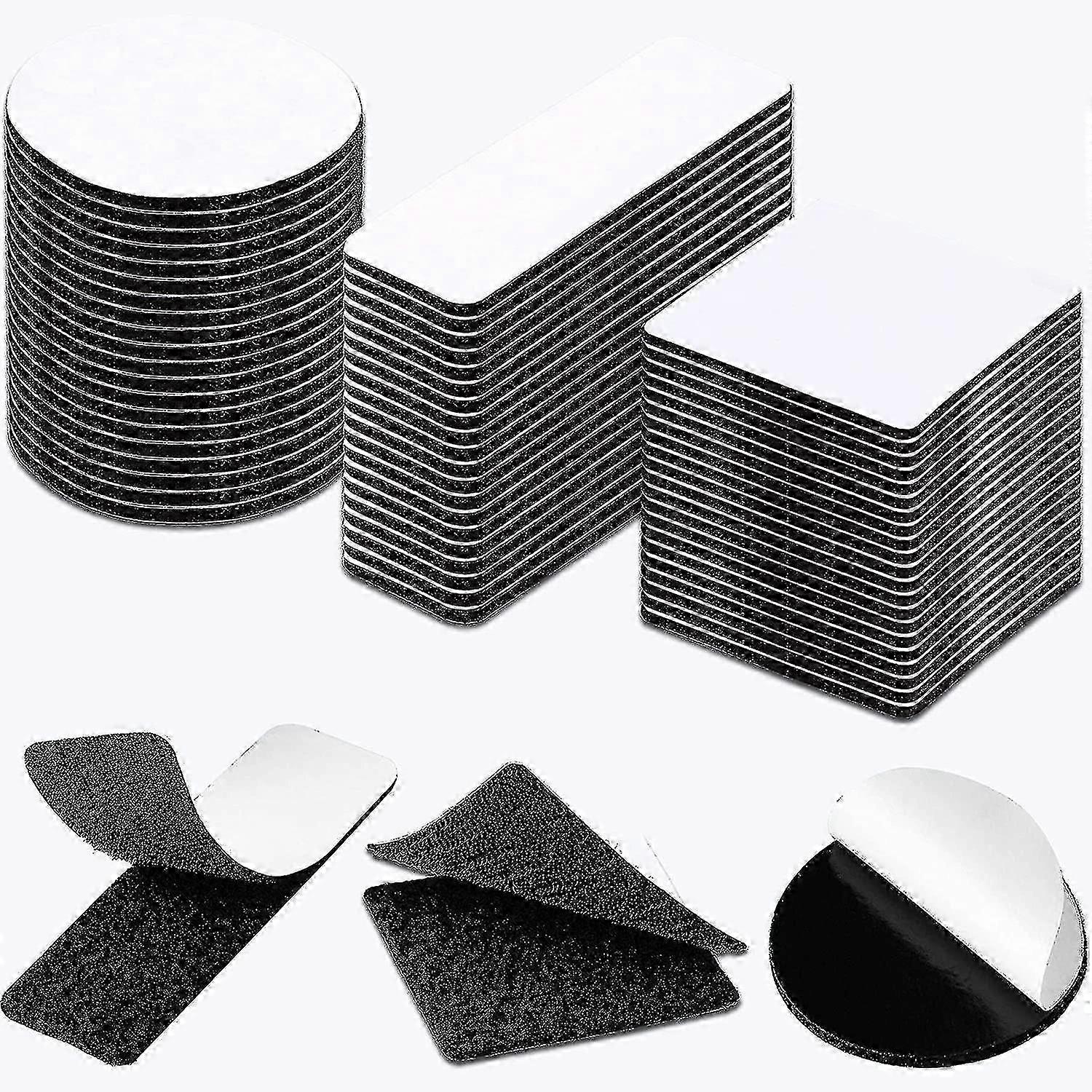 Professional self adhesive hook and loop sticky back fastener, double-sided fasten interlocking tape 60 pcs [jkw]