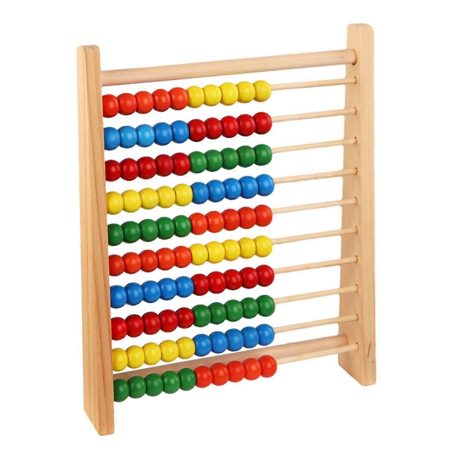 Wooden Abacus Learning Toy for Preschoolers, 6 Row Educational Counting Tool Designed for Early Childhood Development and Learning