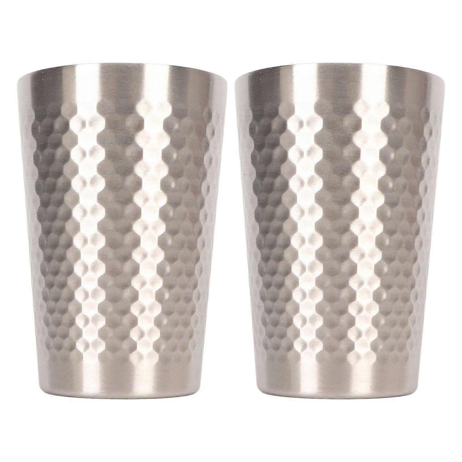 2025 Latest Model  2pcs 304 Stainless Steel Cup 350ml Durable Multipurpose