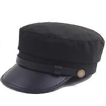 Unisex Peaked Cap With Brim Newsboy Beret Hat Cadet Military Hat