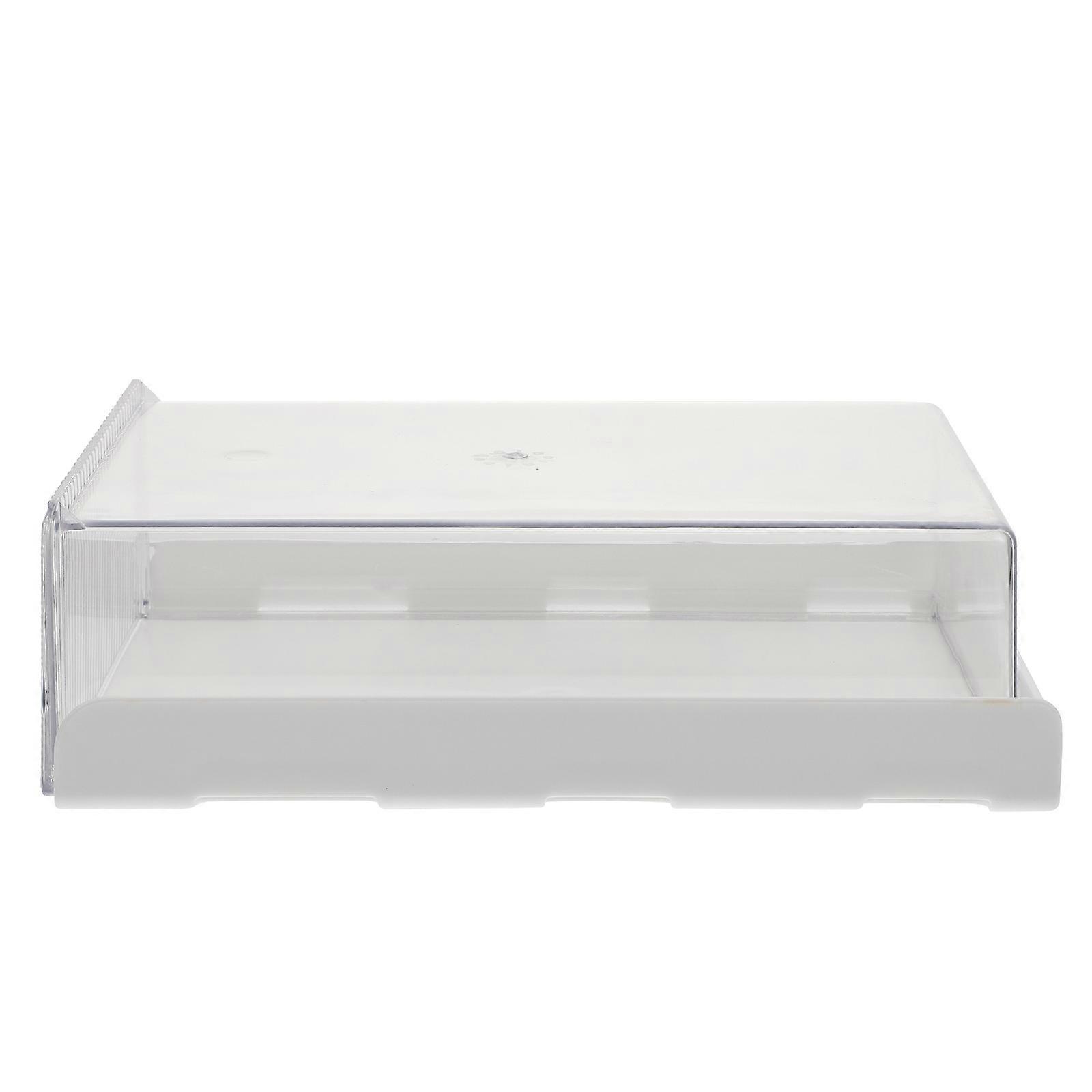 Self-Adhesive Hidden Storage Box Under Shelf Organizer ABS Material Study Room 21X17X6CM 1Pcs