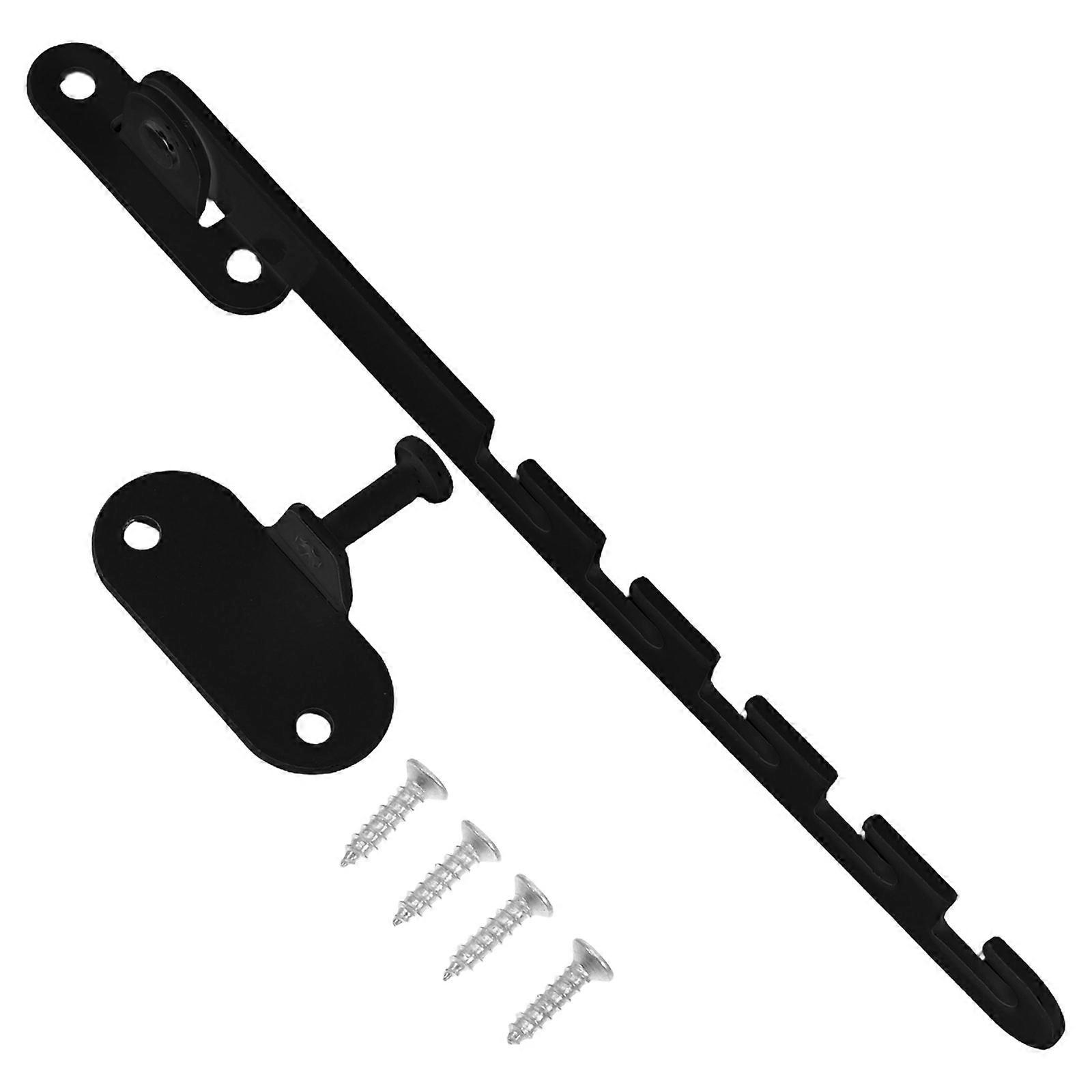 Window Limit Locks Carbon Steel Hook Shape Windproof Support for Home Use 1Set