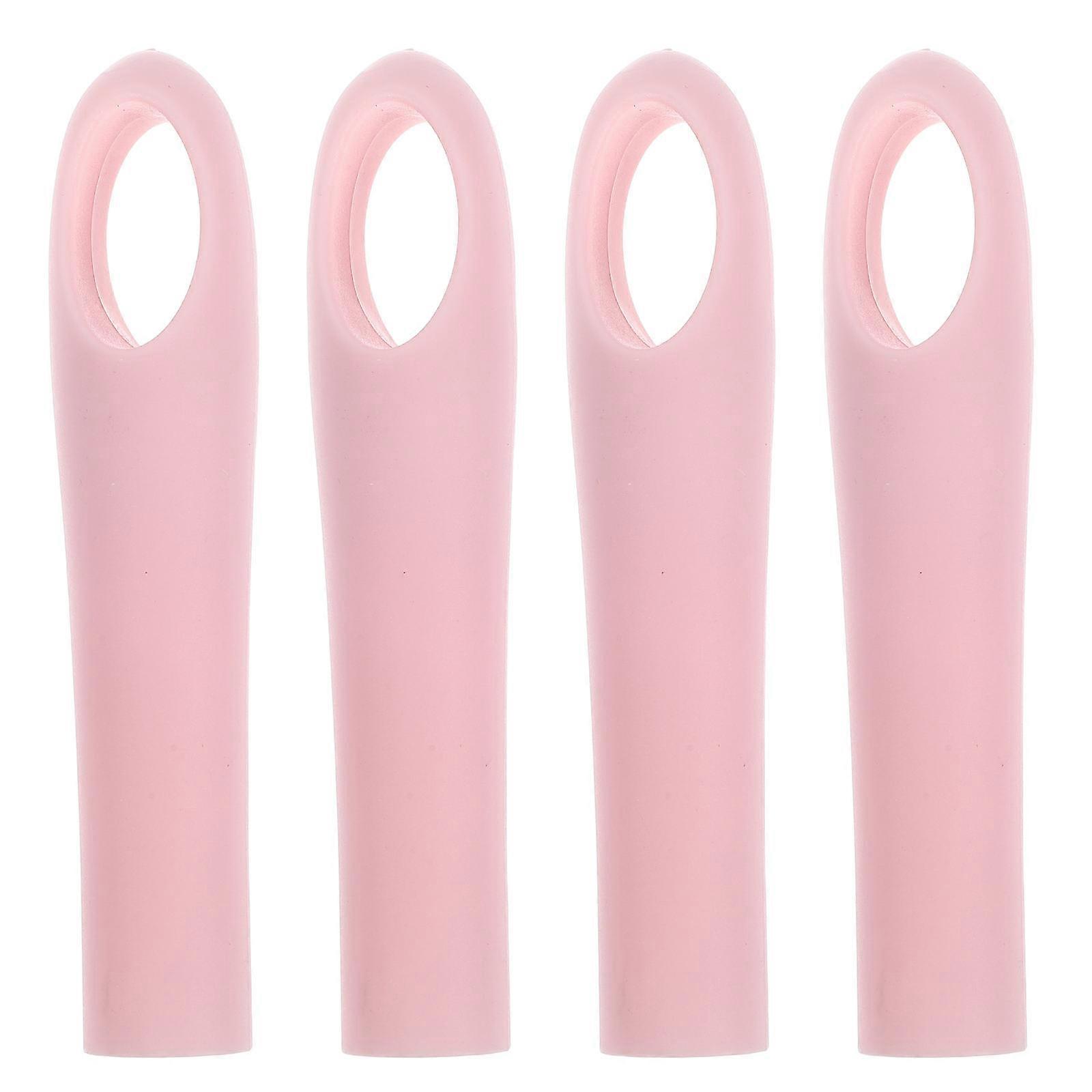 4 Replacement Mop Handle Grips with Slip Sleeve, Ergonomic Design for Brooms and Mops, Space Saving Hanging Storage