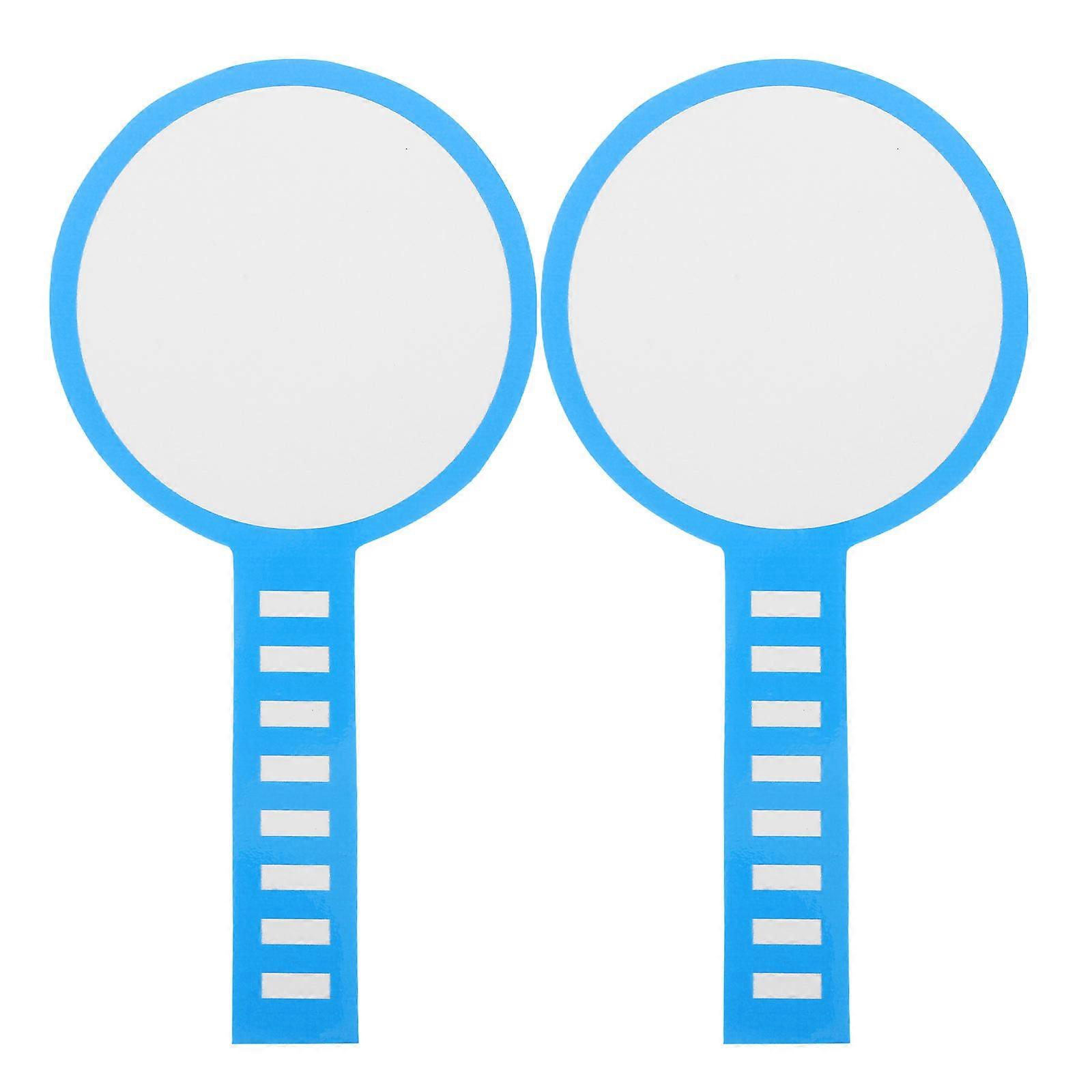 Handheld Whiteboard Reusable Paddles For Students Teachers Events Dry Erase Classroom Voting .00X15.00X0.50CM 2Pack