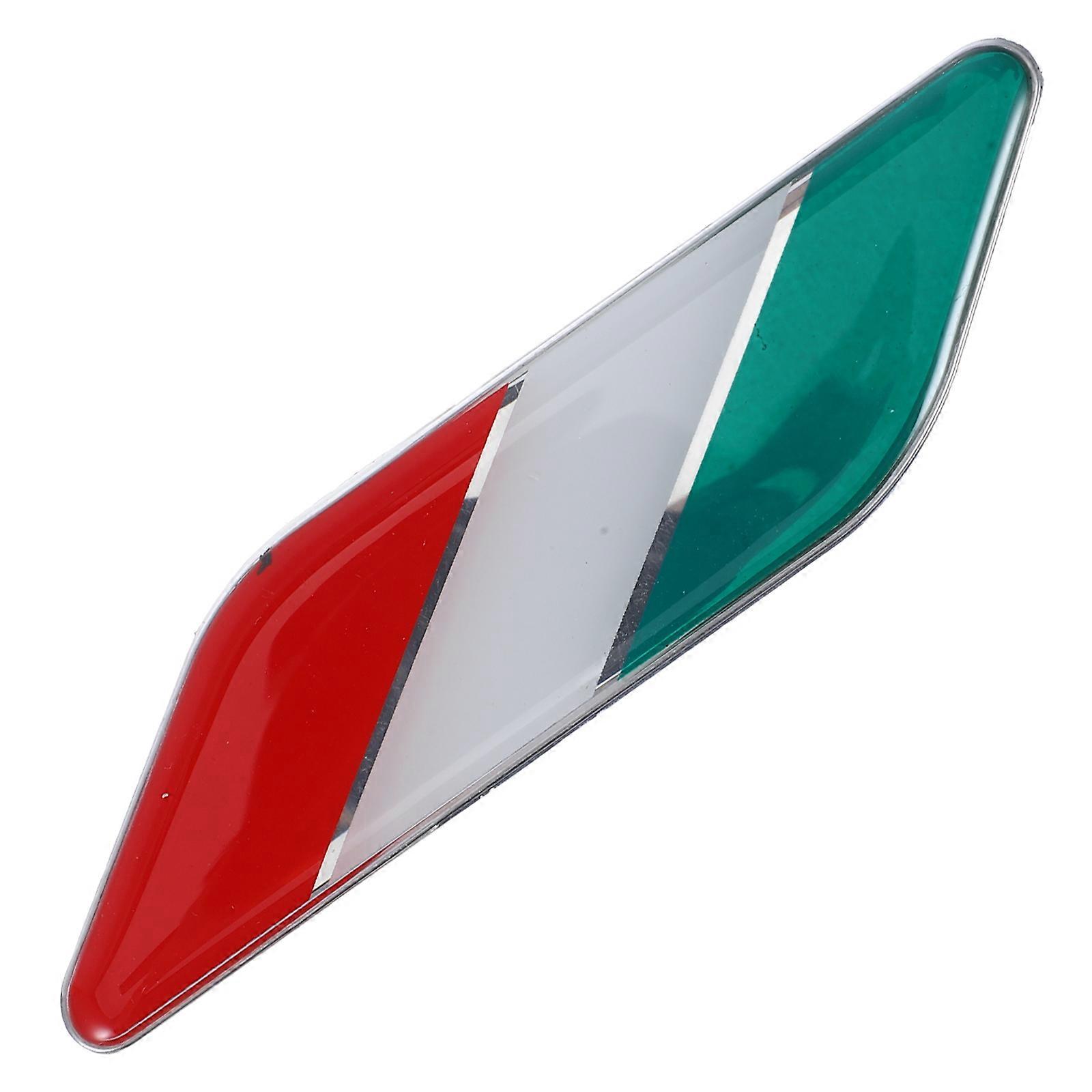 Italy Flag Car Decal Scratch & Fade Resistant Vehicle Sticker for Cars and Trucks, Easy Self Adhesive Installation