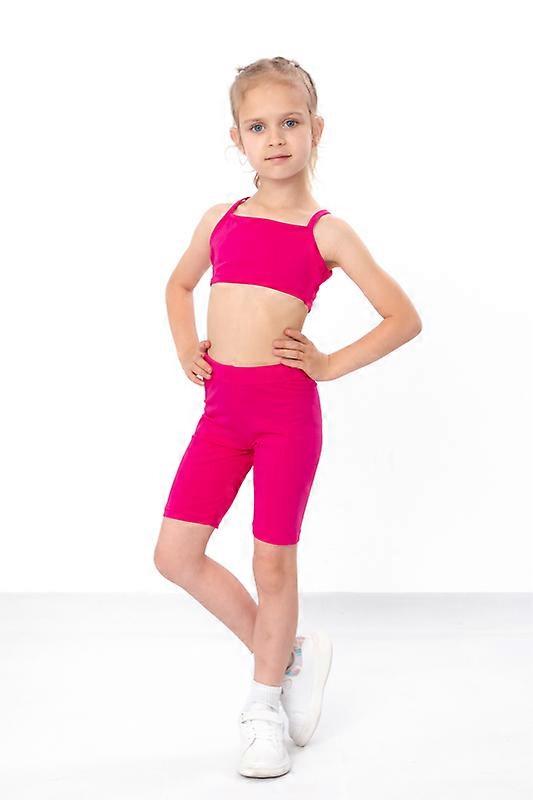 Girl’s Summer Set (Top + Biker Shorts) – Stretchy & Lightweight Fabric, Active Fit, Summer,  HC 6474-036