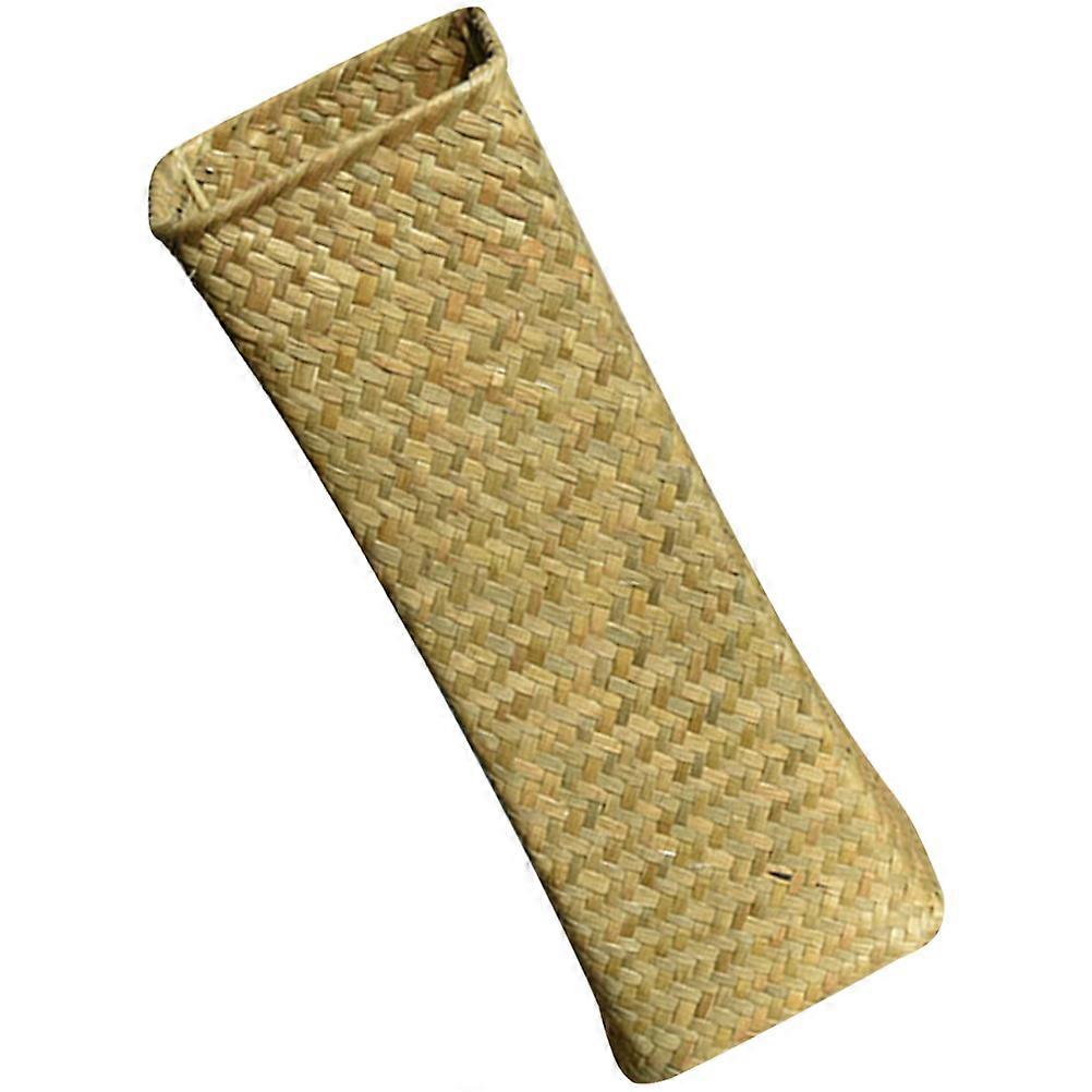 Handmade Woven Flower Vase, Straw Decorative Plant Holder for Home, Office, and Balcony Decoration – Natural Woven Design