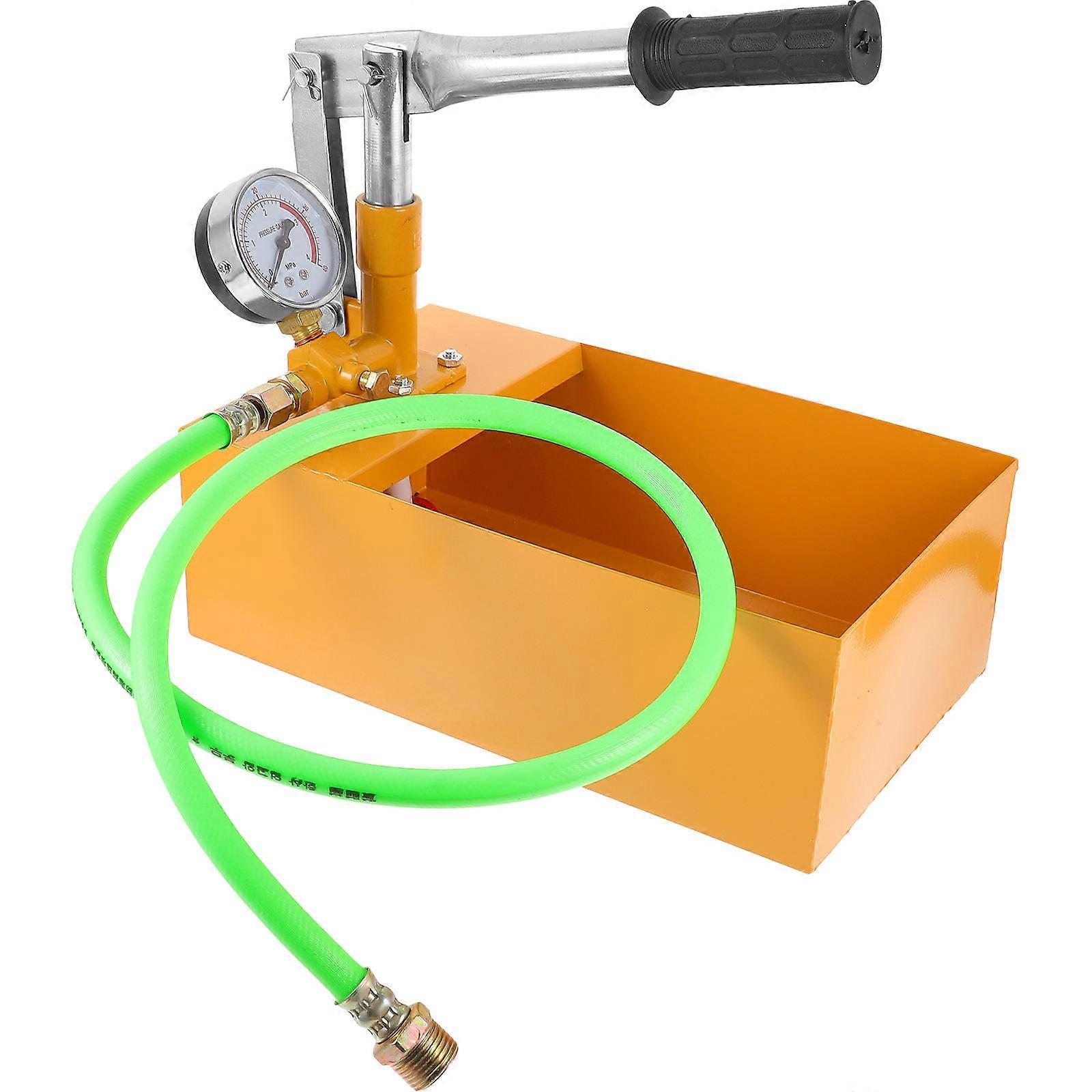 Manual Hydraulic Pressure Test Pump 40kg Water Pressure Tester for Pipes Valves Hydrostatic Testing Industrial Building Use