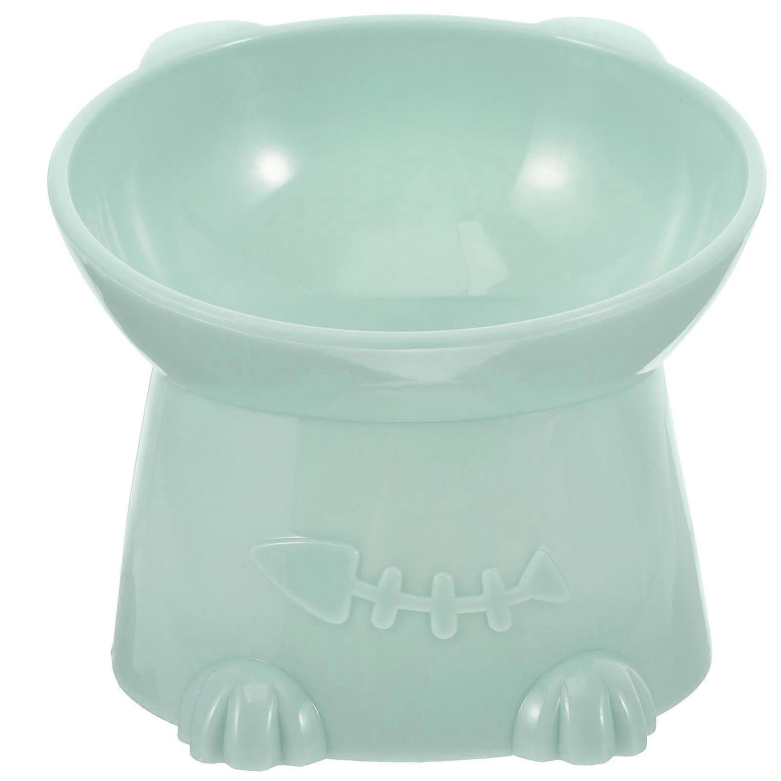 Whisker Fatigue Cat Bowls Elevated Cat Bowl Anti-Tip 4.5X4.3X4.3in 1Pcs