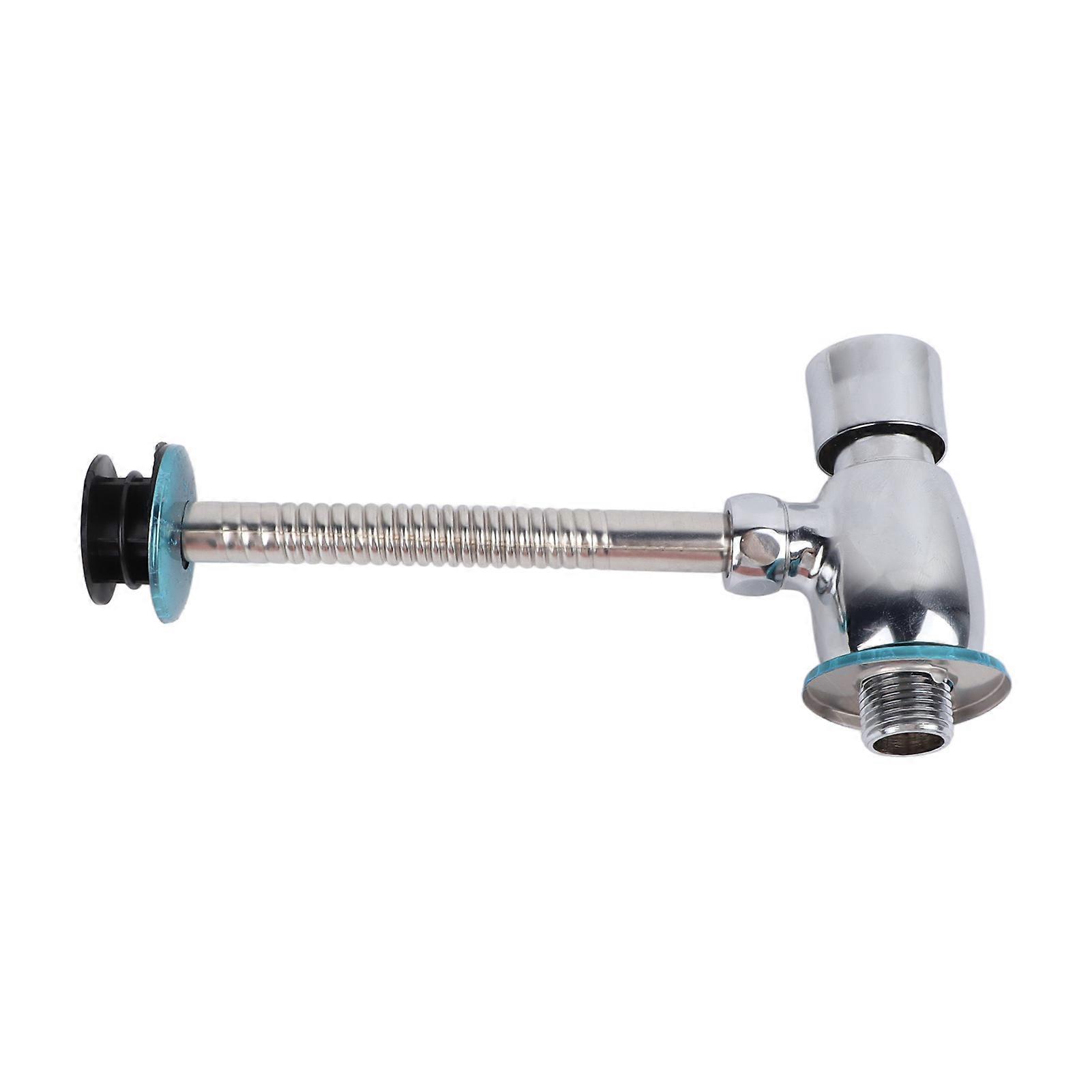 Urinal Flush Valve Push Button Rustproof Brass for Toilet Bathroom Public Place