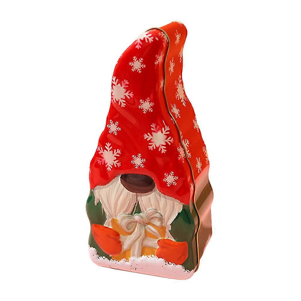 Tin Cookie Boxes Christmas Theme Rectangular Biscuit Container Multi 20.5X10X7CM 1Pcs