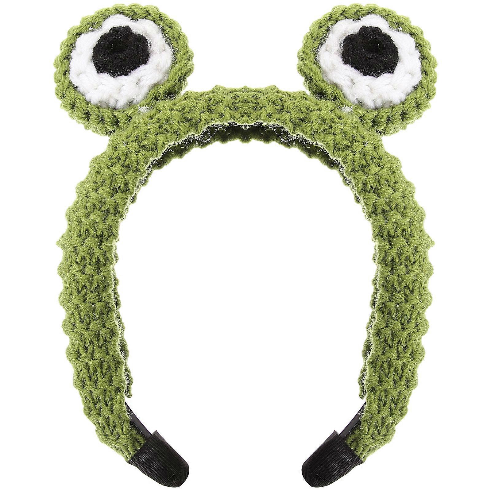 Frog Headband Face Washing Beauty Headband in Green Color 18.5x13cm 1Pack