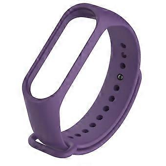 Devia Mjukt TPU Handgreepband voor Xiaomi Mi Smart Band 4 / Mi Band 3 - Lila