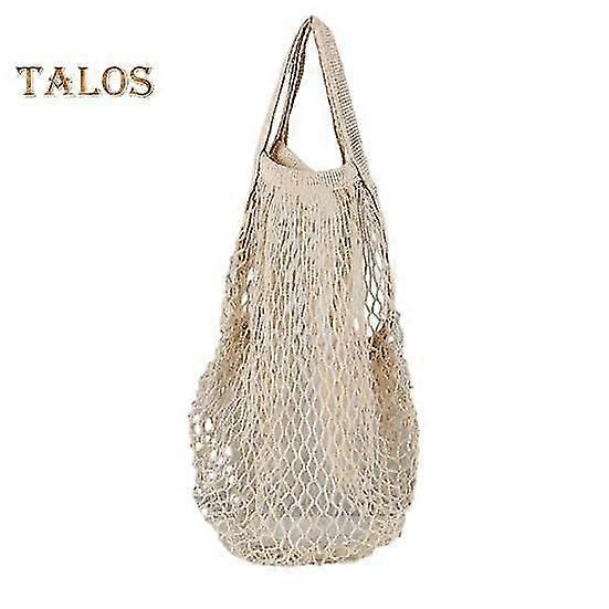 Grocery Bag Soft Portable Handle Foldable Reusable Washable Lightweight Fruit Vegetable Storage Mesh Pouch Net Tote Shopper Bag Handbag Shopping Use