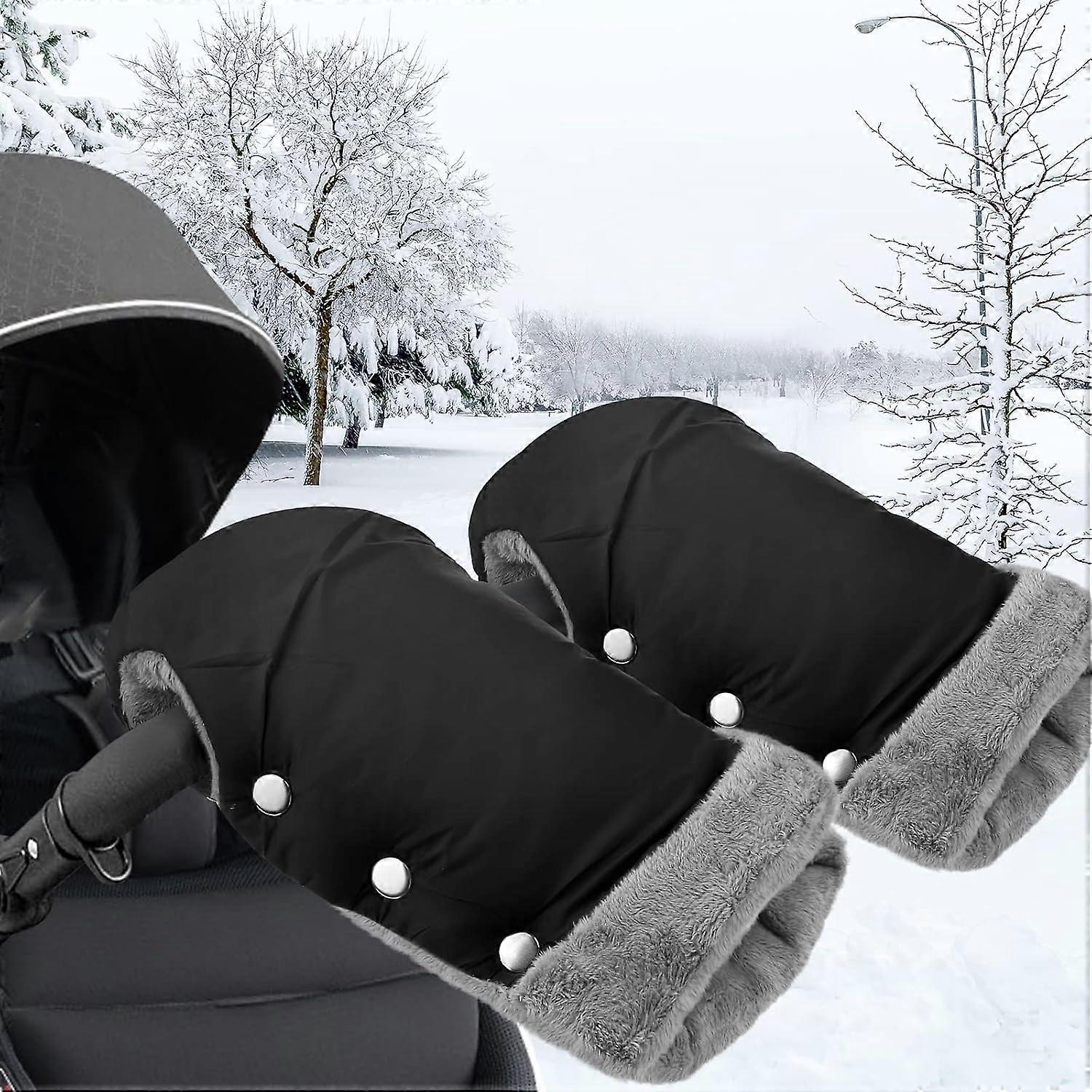 Stroller Gloves, Extended Stroller Mittens Windproof and Waterproof
