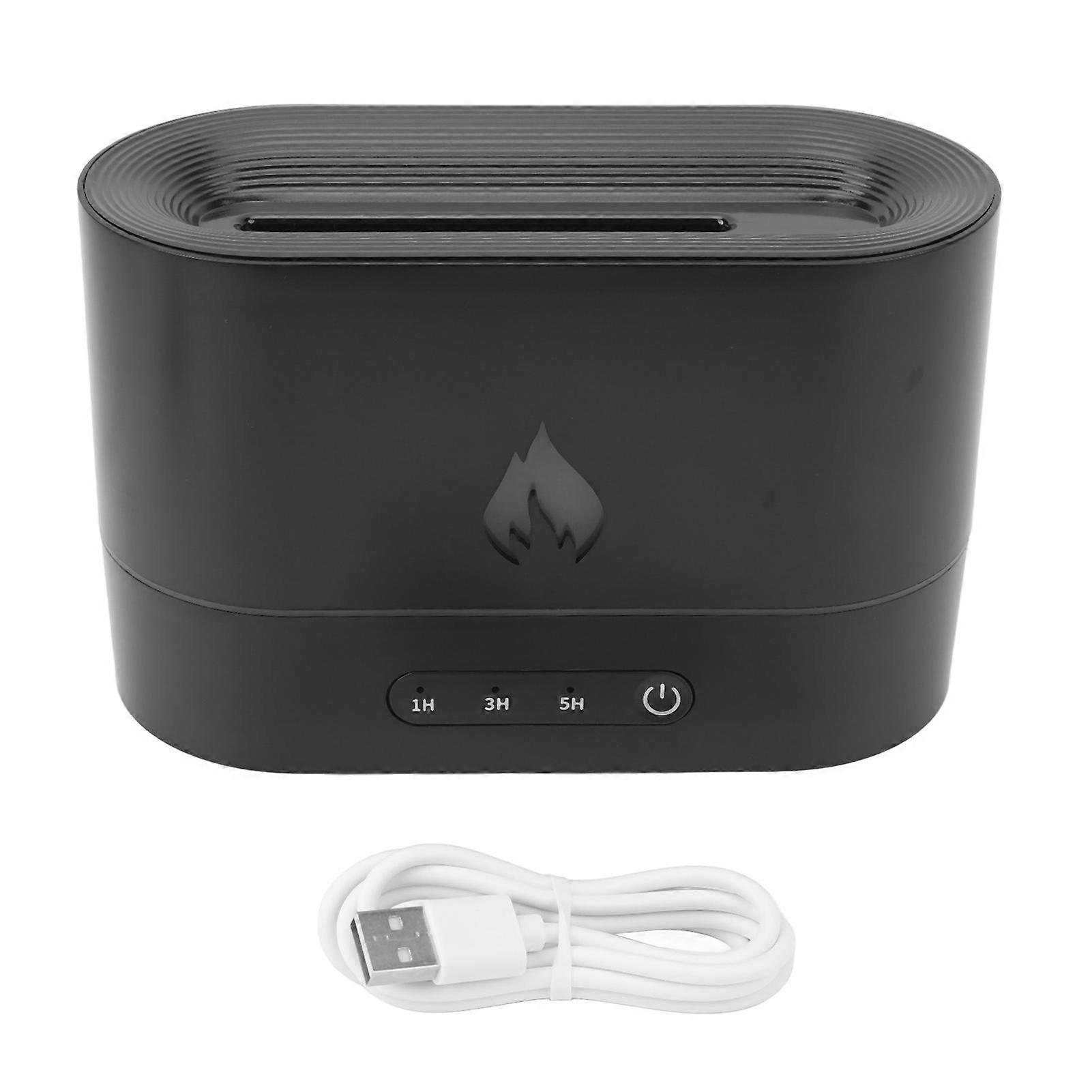 250ml 5V Aroma Diffuser, 3D Simulated Flame Aromatherapy Humidifier for Home, Bedroom, Office