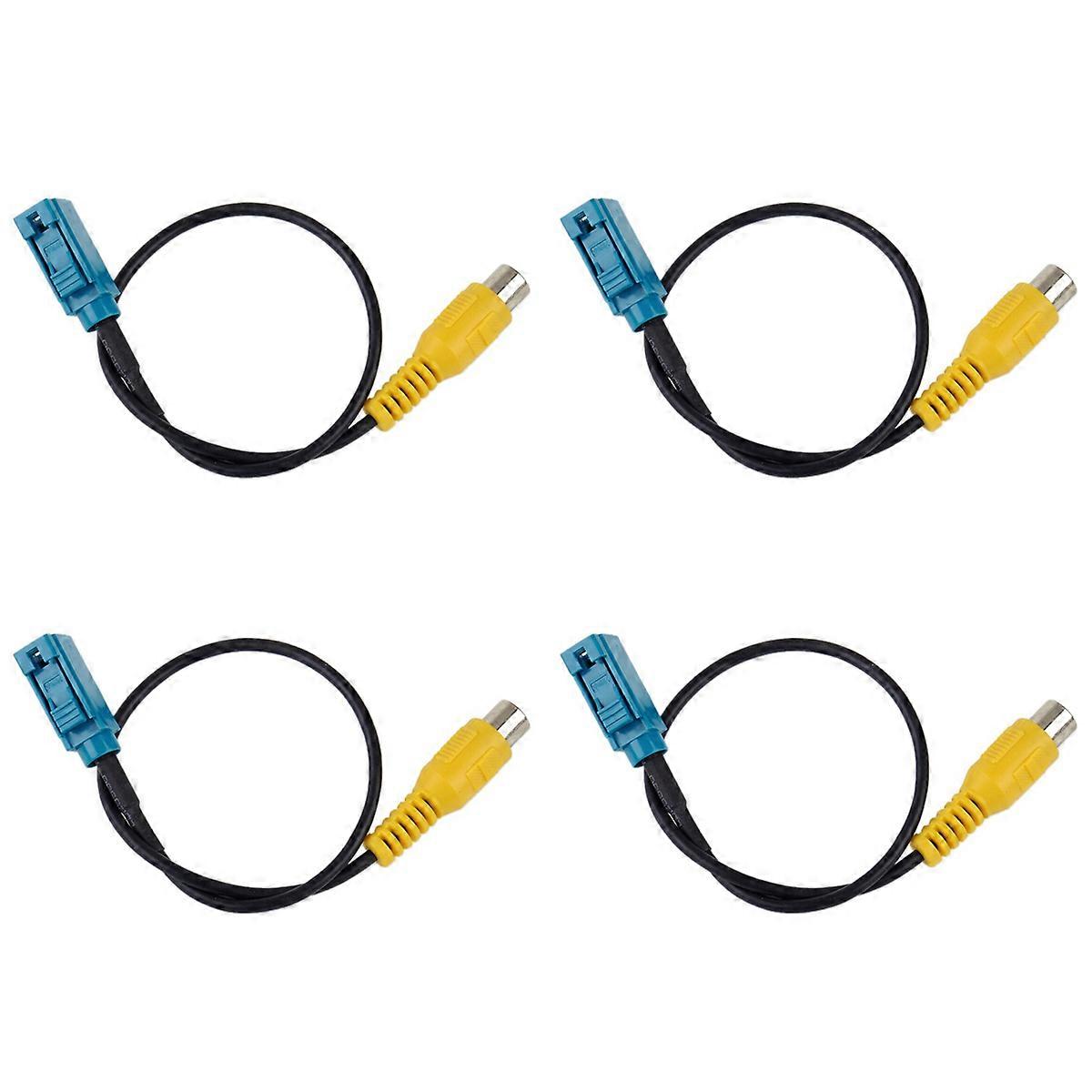 4pcs 8Inch Fakra Reversing Camera Cable Parking Adapter for