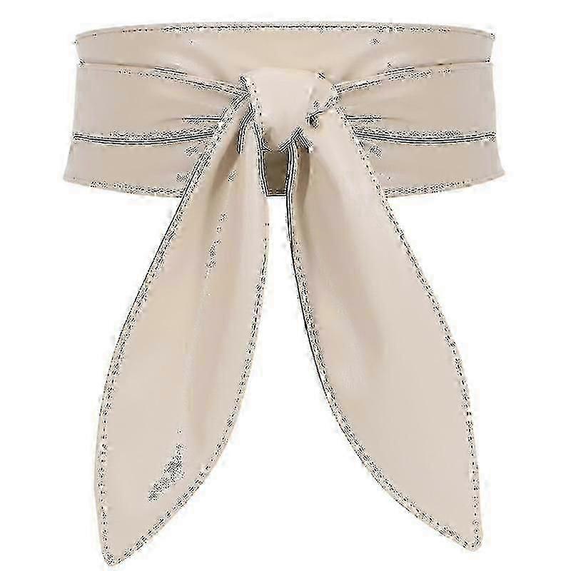 חגורת אופנה לנשים עם עטיפת סיכה רחבה לשמלה בצבע אחיד