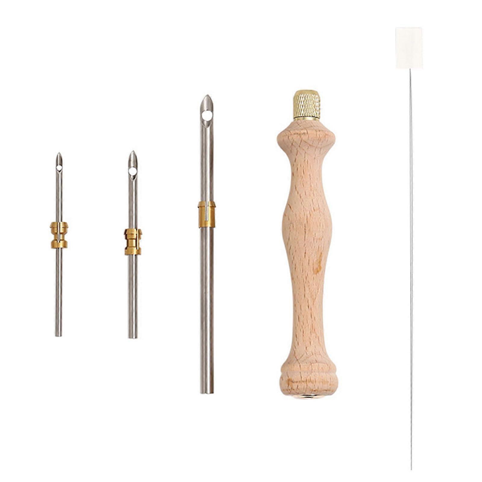 Stickstärkere Nadel Tool Set With Interchangeable Heads Adjustable Embroidery Pen For Artists Three Headed Design