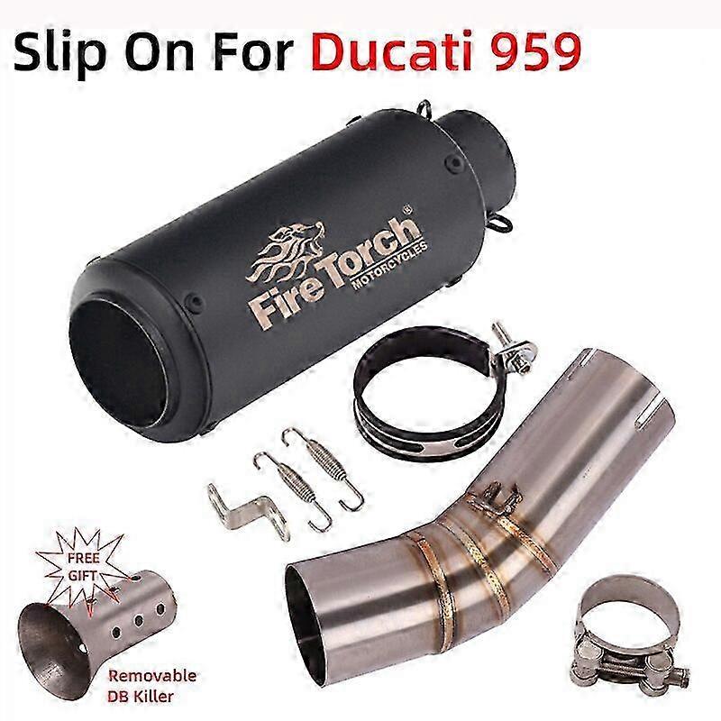 Motorcycle Exhaust Escape Systems Modify Silencer Middle Link Pipe Muffler DB Killer Slip On For Compatible Brands