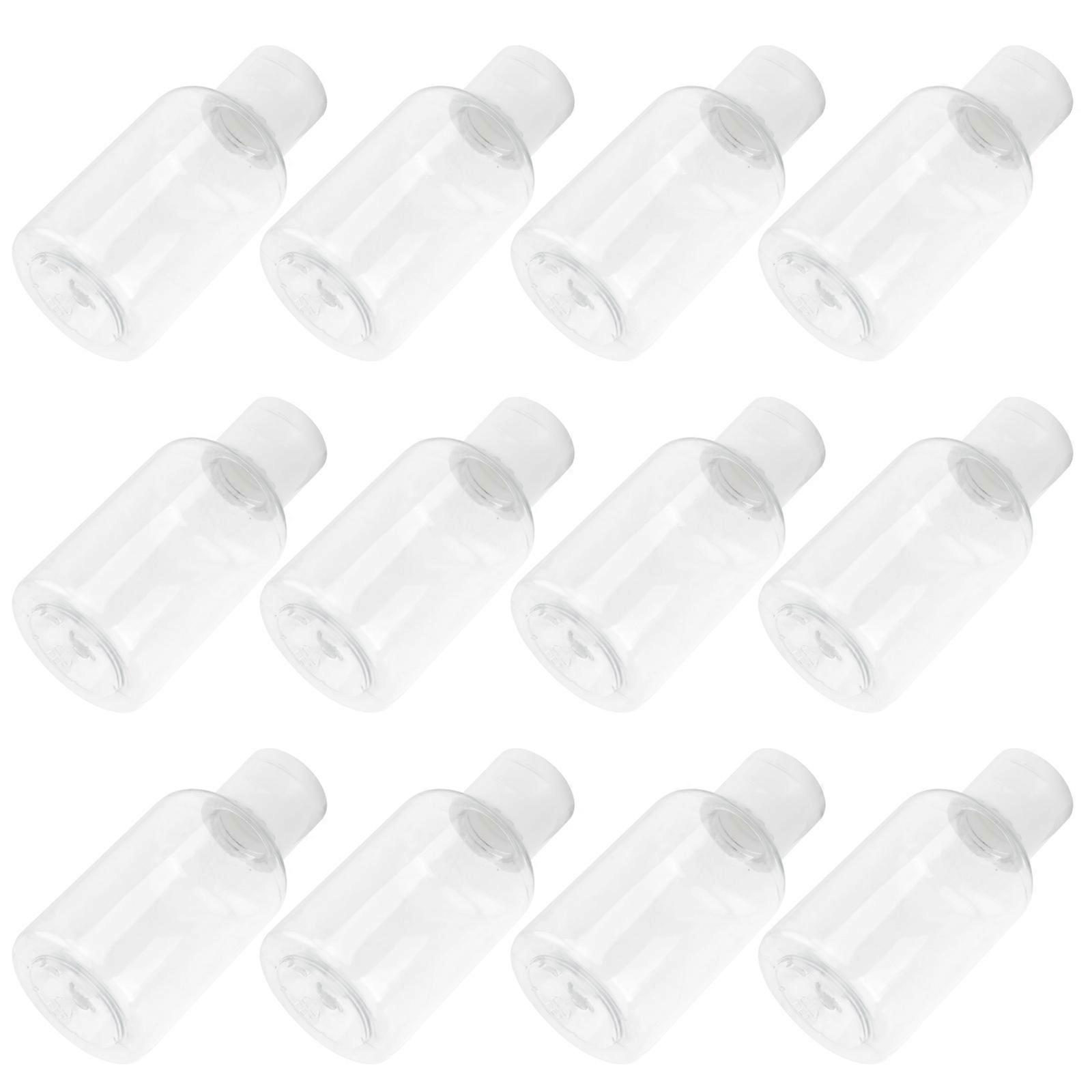 Lotion Container 12Pcs 50ml Empty Plastic Sample Bottle Travel Container for Daily Use