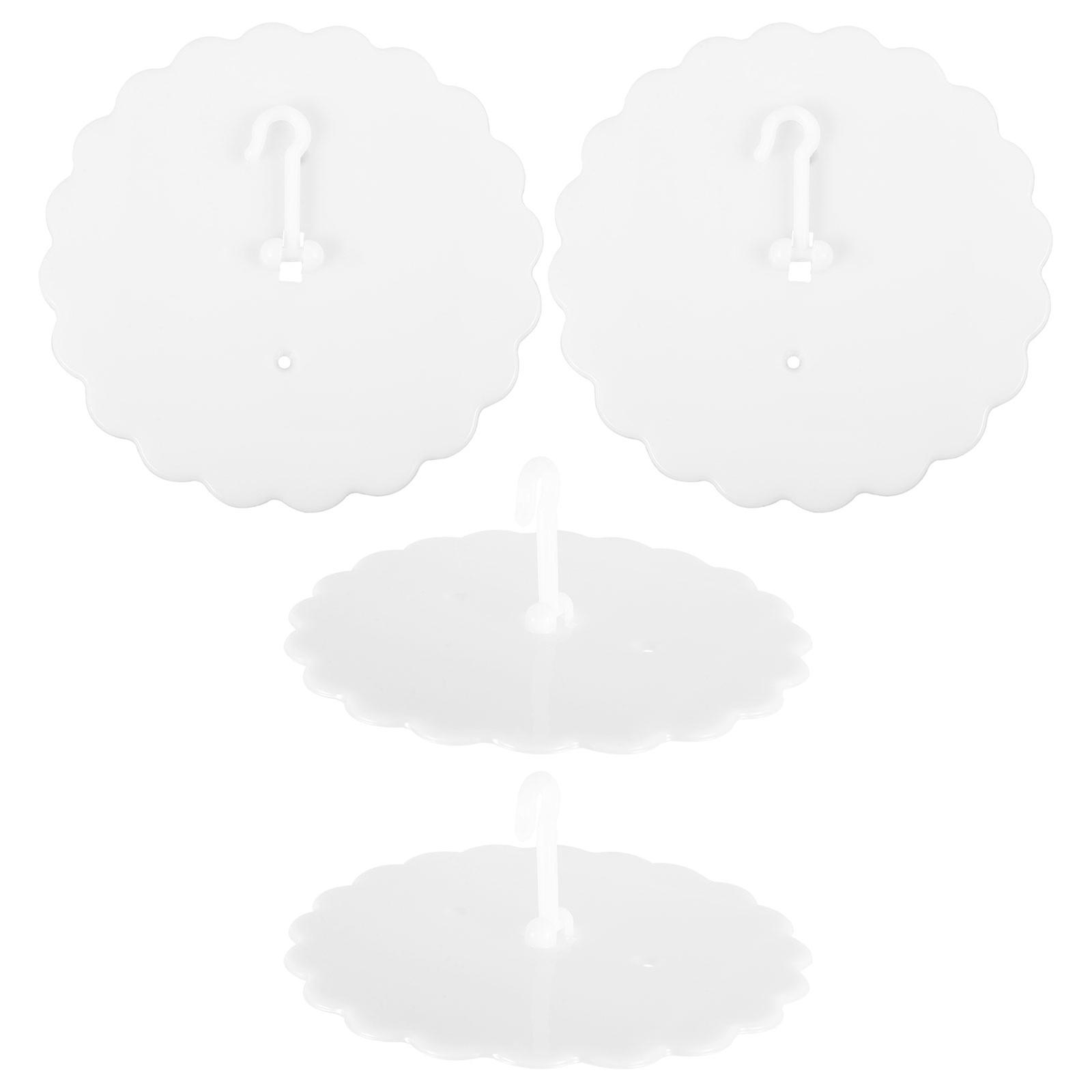 Replacement Bed Canopy Hook Plastic Ceiling Canopy Hanger Homeowners Adhesive .1×7.1×2.4in 4Pcs
