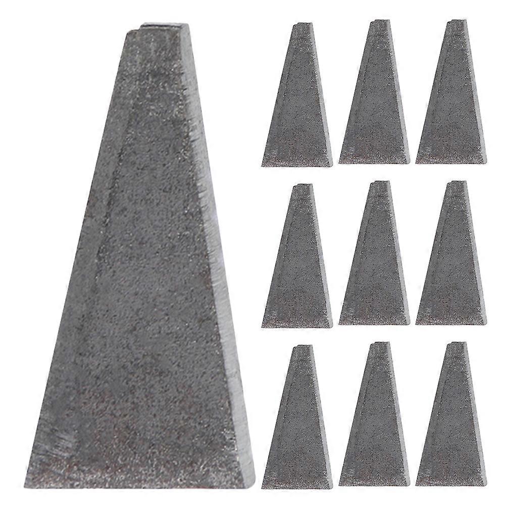 Wedge High Carbon Steel Anti-Loosening Construction Site Accessory 20Pcs Triangle Grey