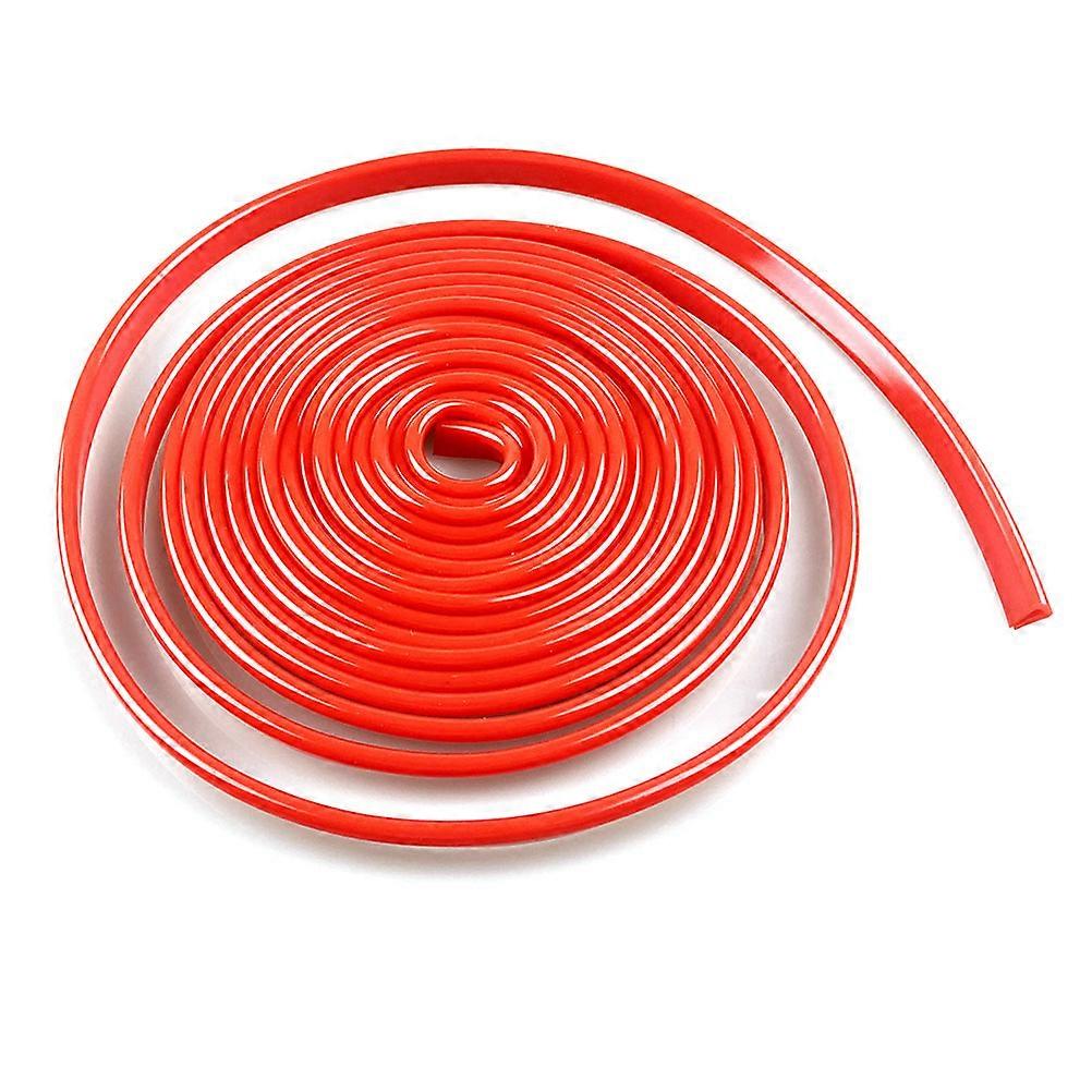 Car Door Edge Trim Molding PVC Material Red 5m Anti-Shock Protects Car Door 1Pack