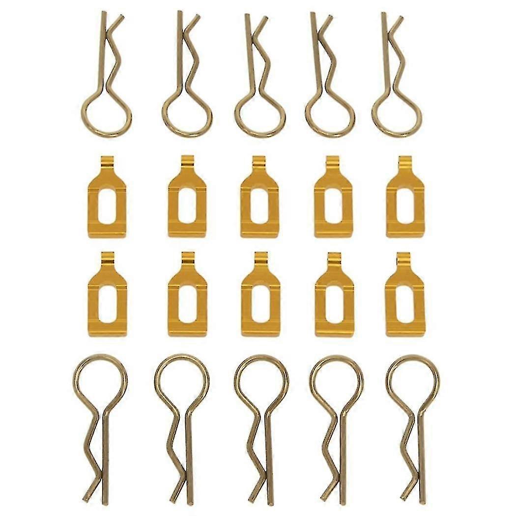 Alloy Car Shell Buckle, Car Shell Clip Pull Ring, Suitable For 1/8 Remote Control Model Car,gold--