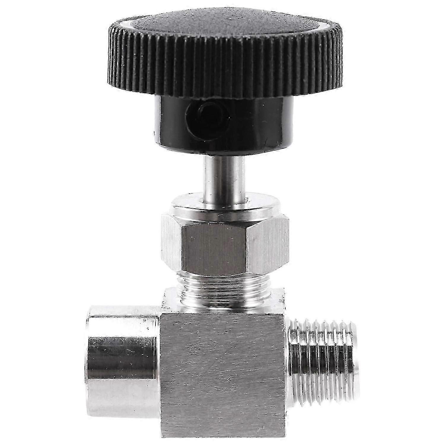 Adjustable Needle Valve 1/4" M/F Thread Stainless Steel 304 Flow Control Shut Off Valve