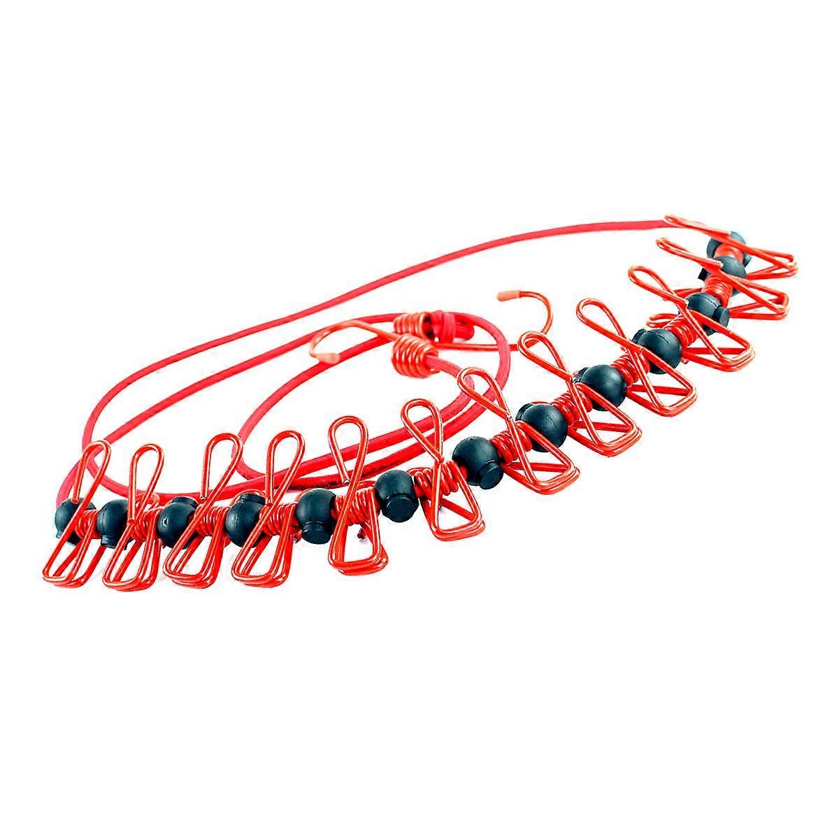 Outdoor Retractable Clothesline Camping Clothesline Plastic Material Portable 1Pc