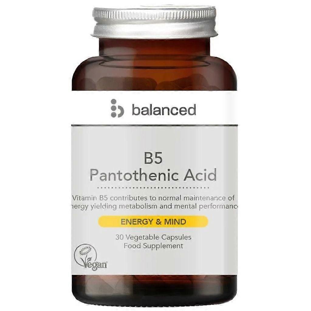 Balanced B5 Pantothenic Acid Capsules 30
