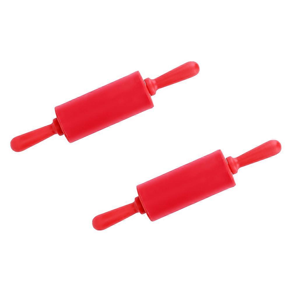 Silicone Rolling Sticks Children Diy Crafting Home Baking 22.5X4.5X4.5CM Deep Cleaning 2Pcs