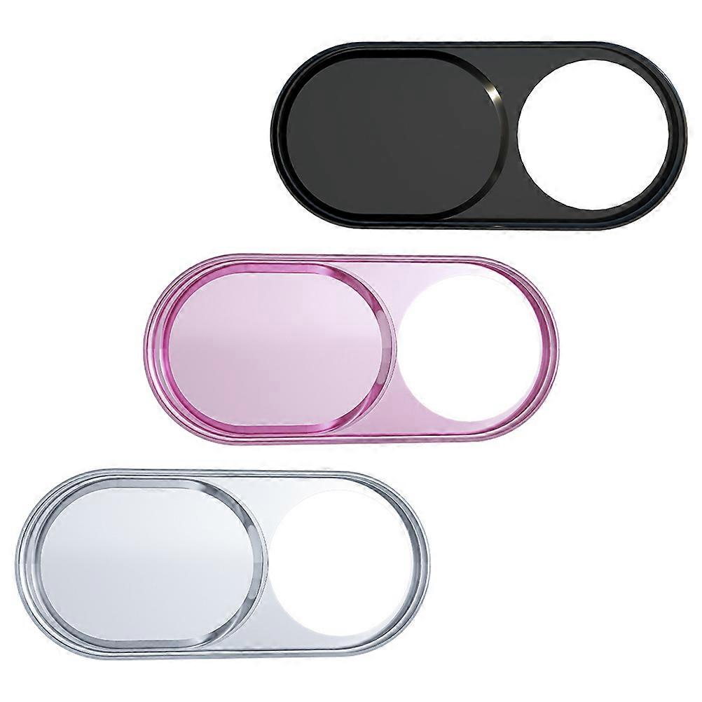 Phone Camera Covers Slide Camera Cover For Computer Privacy Protection Silver 3Pcs