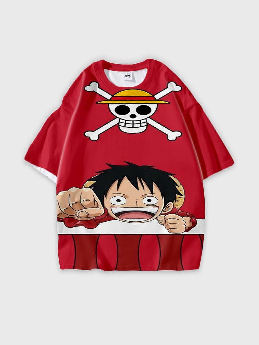 T-shirt round neck Role Pattern loose short sleeve JW331