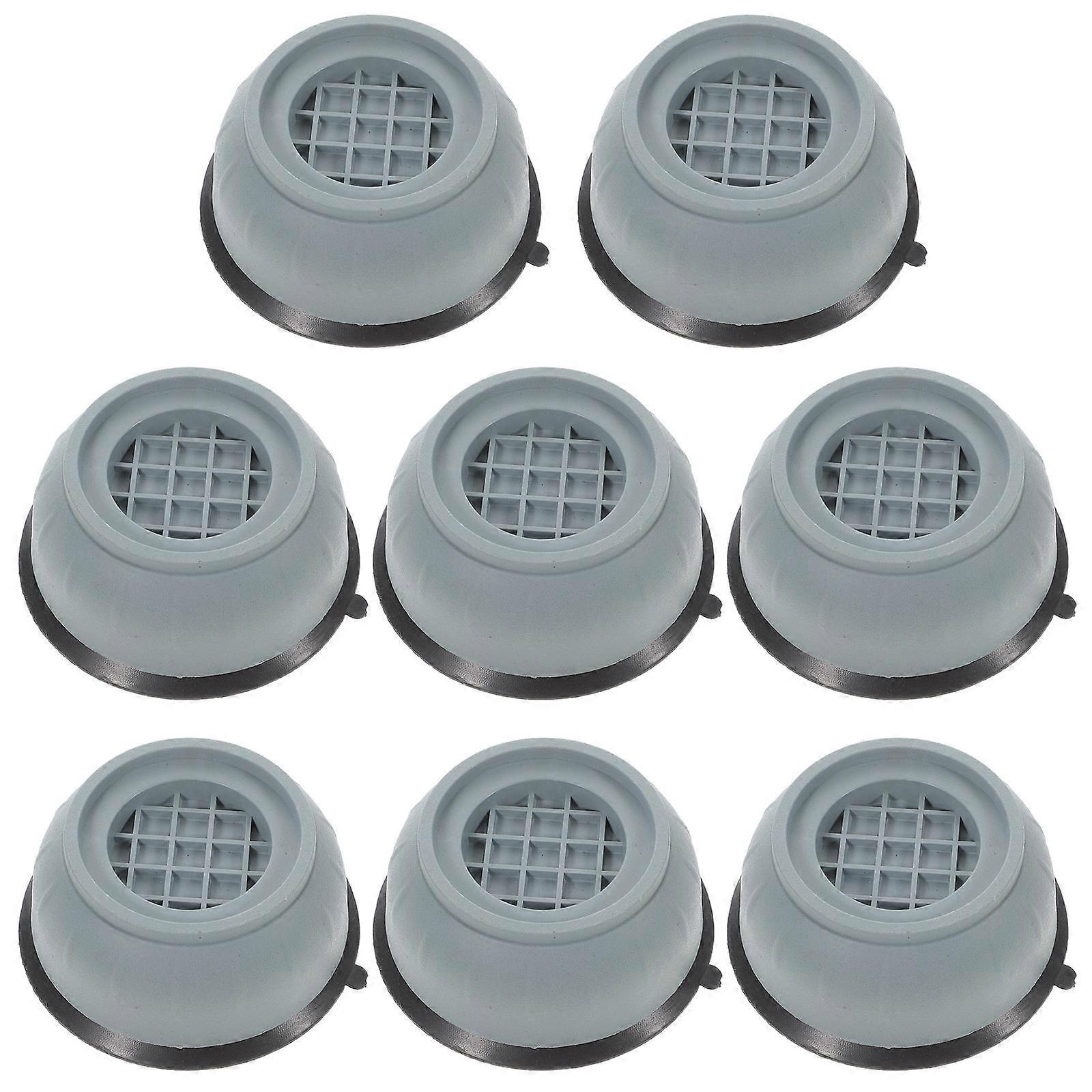 Machine Foot Pads Heightening Washer Pads Noise Reduction Anti Vibration 8Pcs Grey