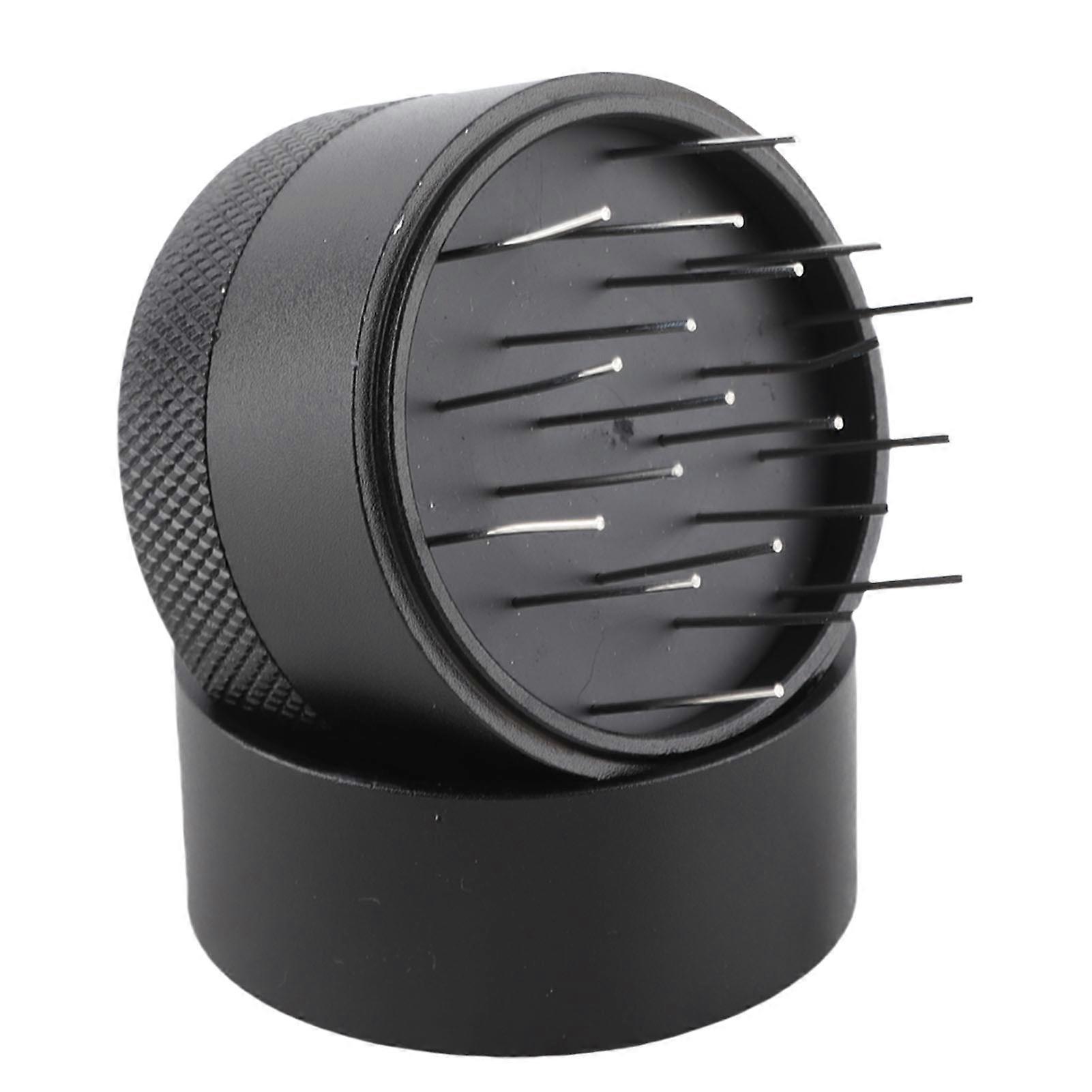 Coffee Needle Distributor Rustproof Stainless Steel Hand Coffee Stirrer with Base for Cafes Home