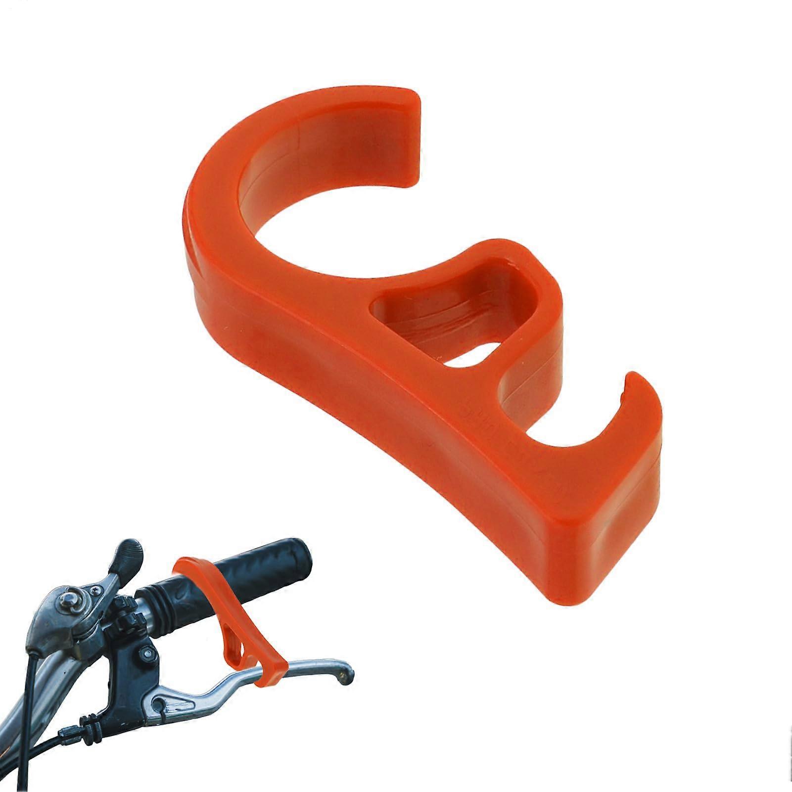 Motorcycle Front Brake Lock, Brake Handle Lock Stopper, Offroad Handbrake (Orange)