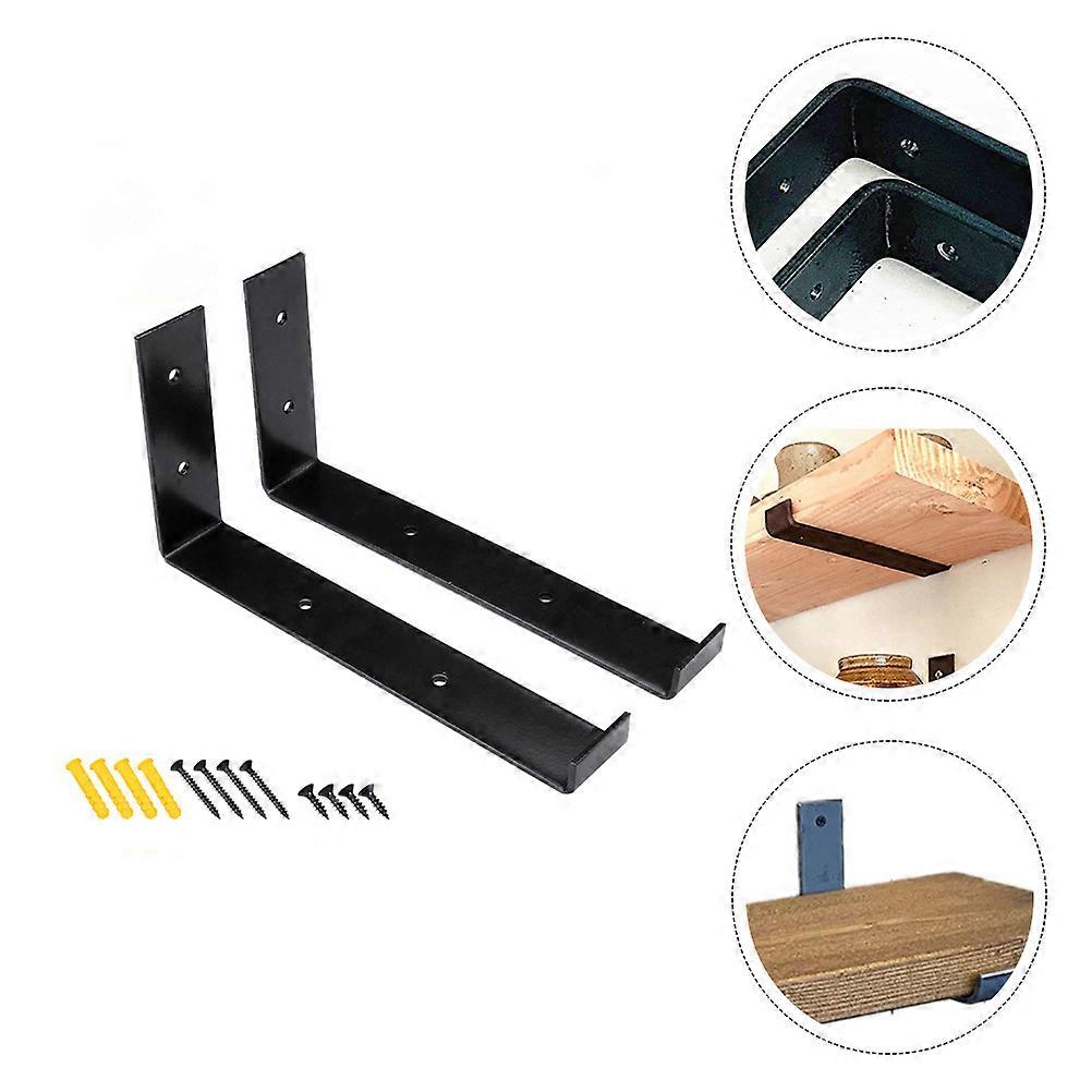 Wall Mounting Shelf Bracket L Shaped .79X5.89X1.57in Support 2Pack