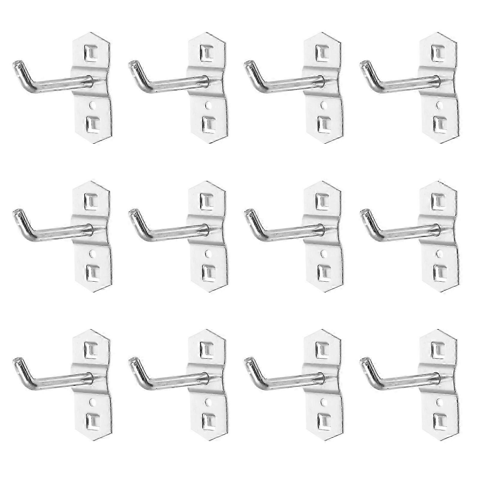 12 Pcs Supermarket Shelf Rack Hook Exhibition Display Hook Fit for Square Tube